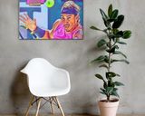 Rafael Nadal lifestyle mockup — Comic Strip Canvas