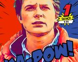 Marty McFly — Comic Strip Canvas