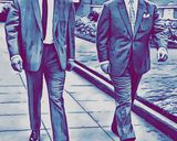 The Krays — Comic Strip Canvas