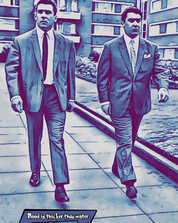 The Krays — Comic Strip Canvas
