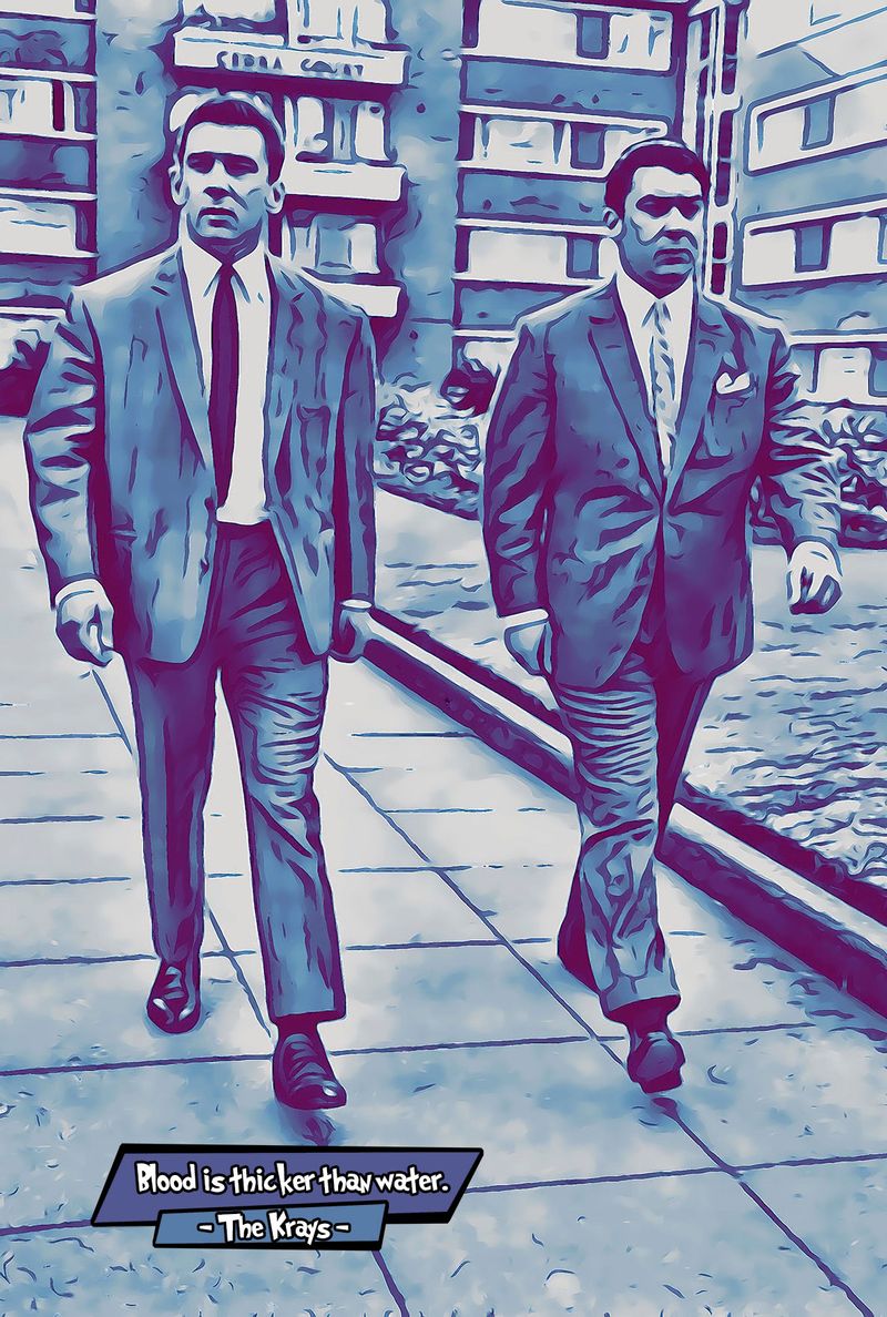 The Krays — Comic Strip Canvas