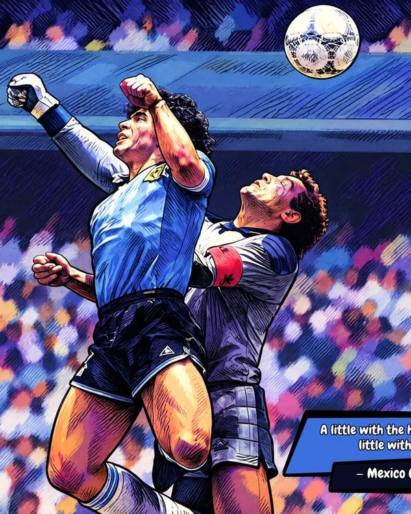 Hand Of God — Comic Strip Canvas