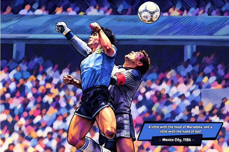Hand Of God — Comic Strip Canvas