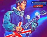 Noel Gallagher — Comic Strip Canvas