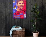Leo Messi lifestyle mockup — Comic Strip Canvas