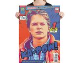 Marty McFly lifestyle mockup — Comic Strip Canvas