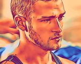 Justin Timberlake — Comic Strip Canvas