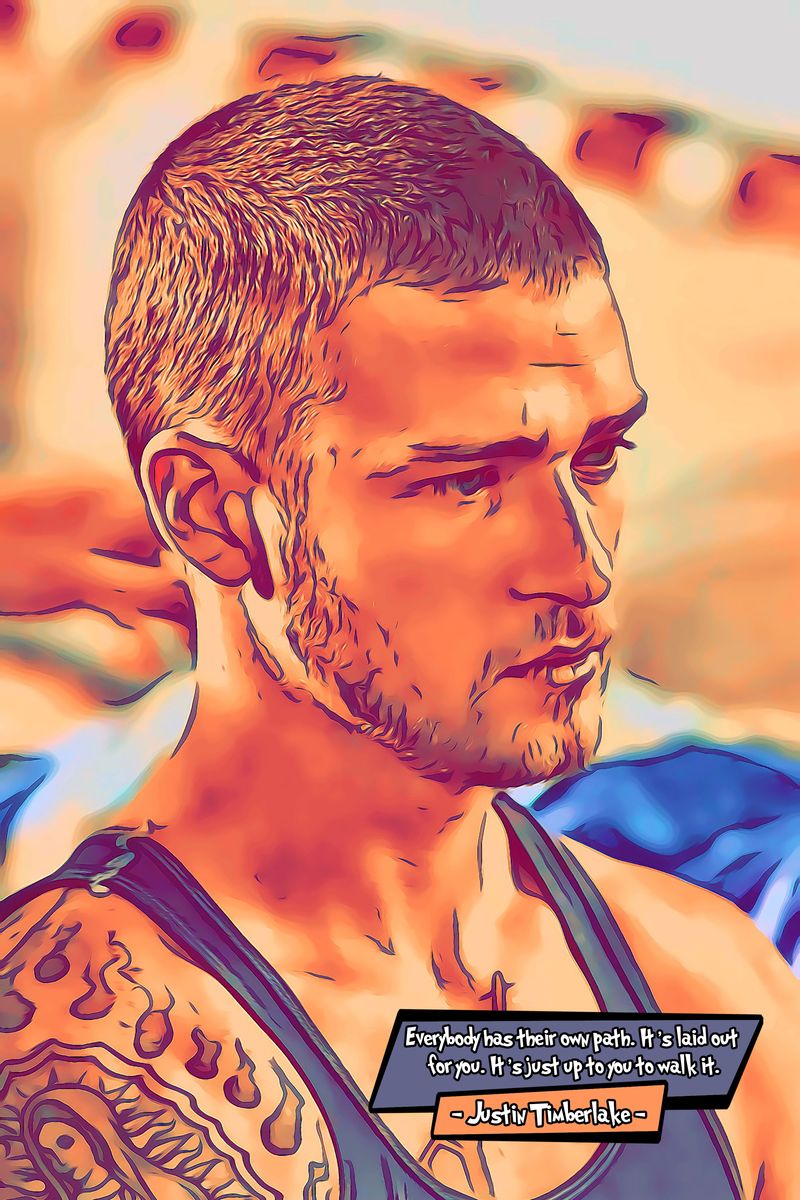 Justin Timberlake — Comic Strip Canvas