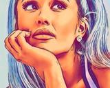 Ariana Grande — Comic Strip Canvas