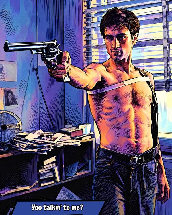Travis Bickle — Comic Strip Canvas