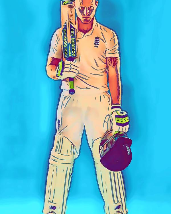 Ben Stokes — Comic Strip Canvas