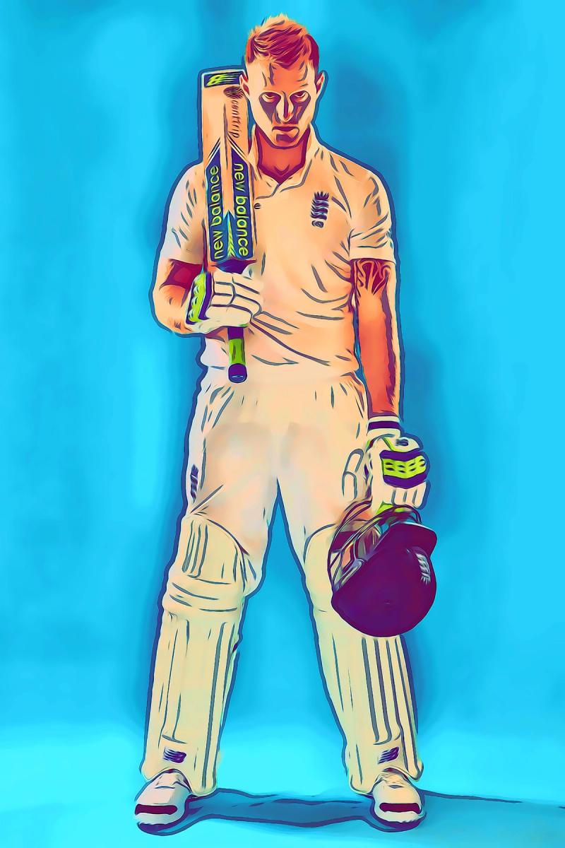 Ben Stokes — Comic Strip Canvas
