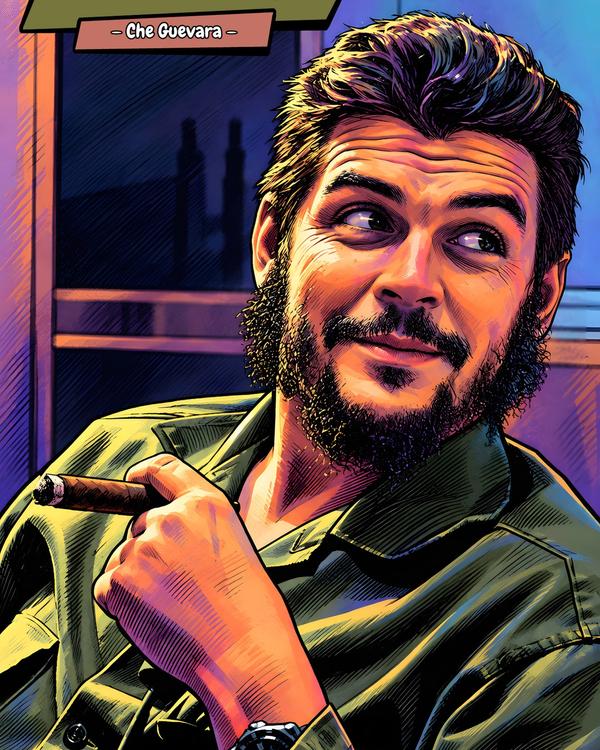 Che Guevera — Comic Strip Canvas
