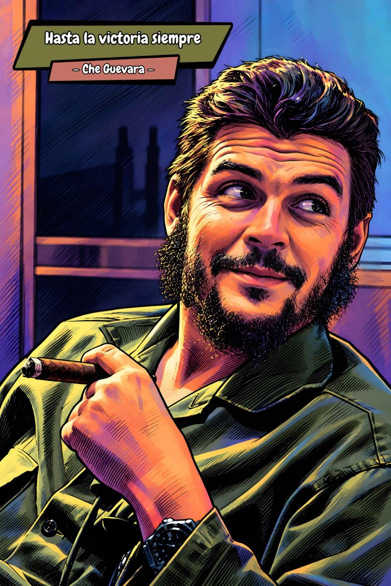 Che Guevera — Comic Strip Canvas