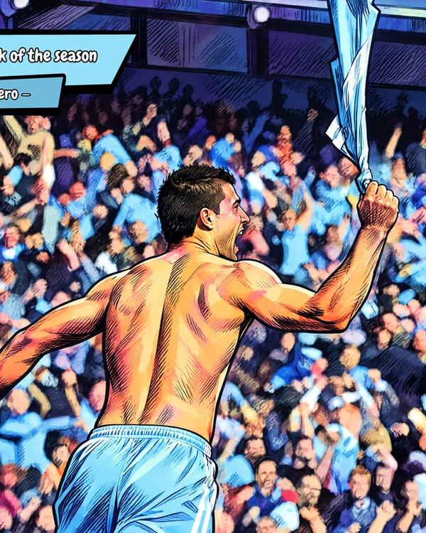 Sergio Aguero — Comic Strip Canvas