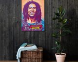 Bob Marley lifestyle mockup — Comic Strip Canvas