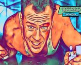 Die Hard — Comic Strip Canvas