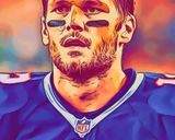 Tom Brady — Comic Strip Canvas