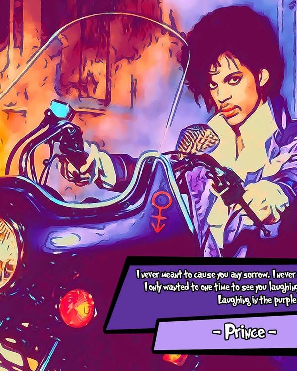 Prince — Comic Strip Canvas