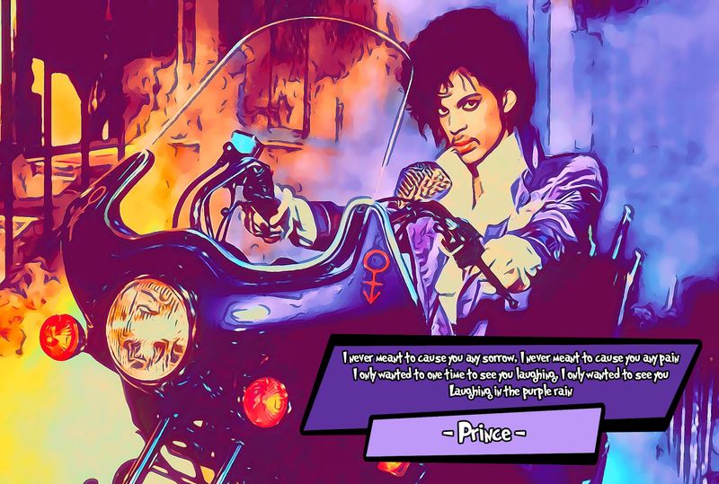 Prince — Comic Strip Canvas