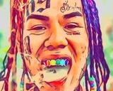 6ix9ine — Comic Strip Canvas