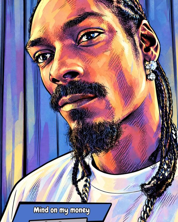 Snoop Dogg — Comic Strip Canvas