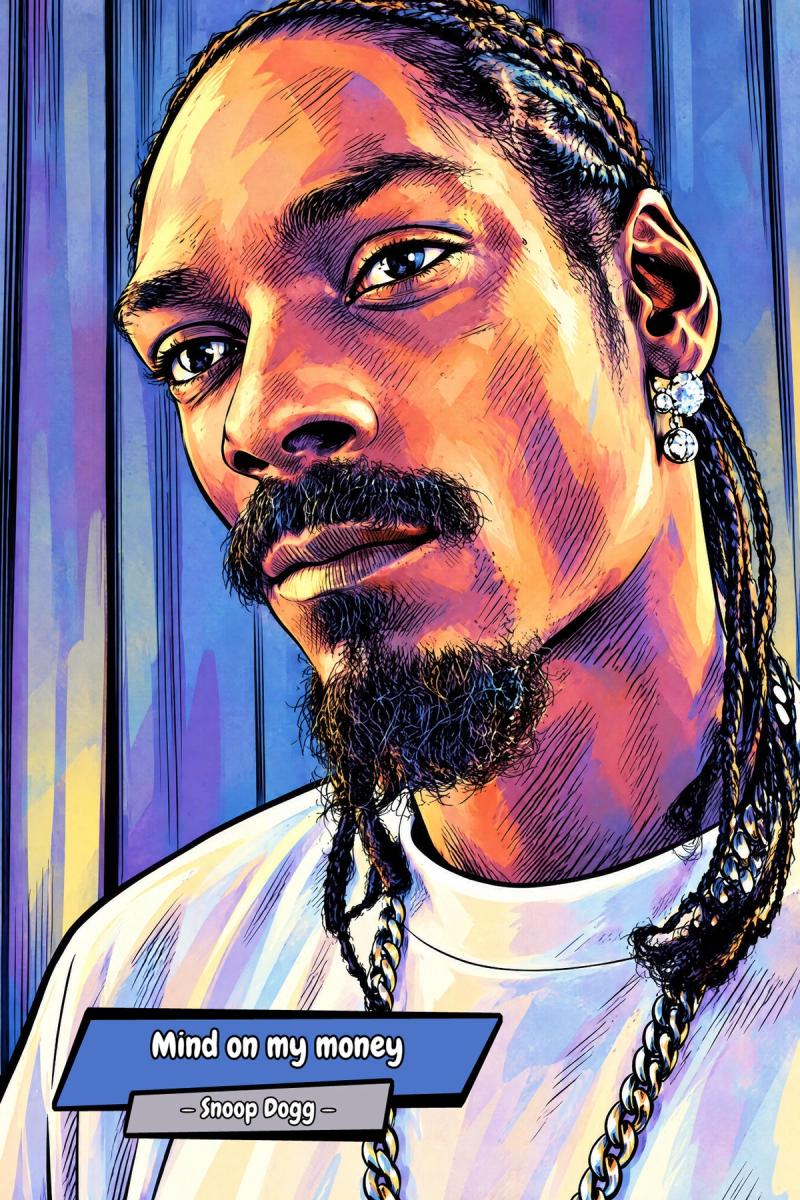 Snoop Dogg — Comic Strip Canvas