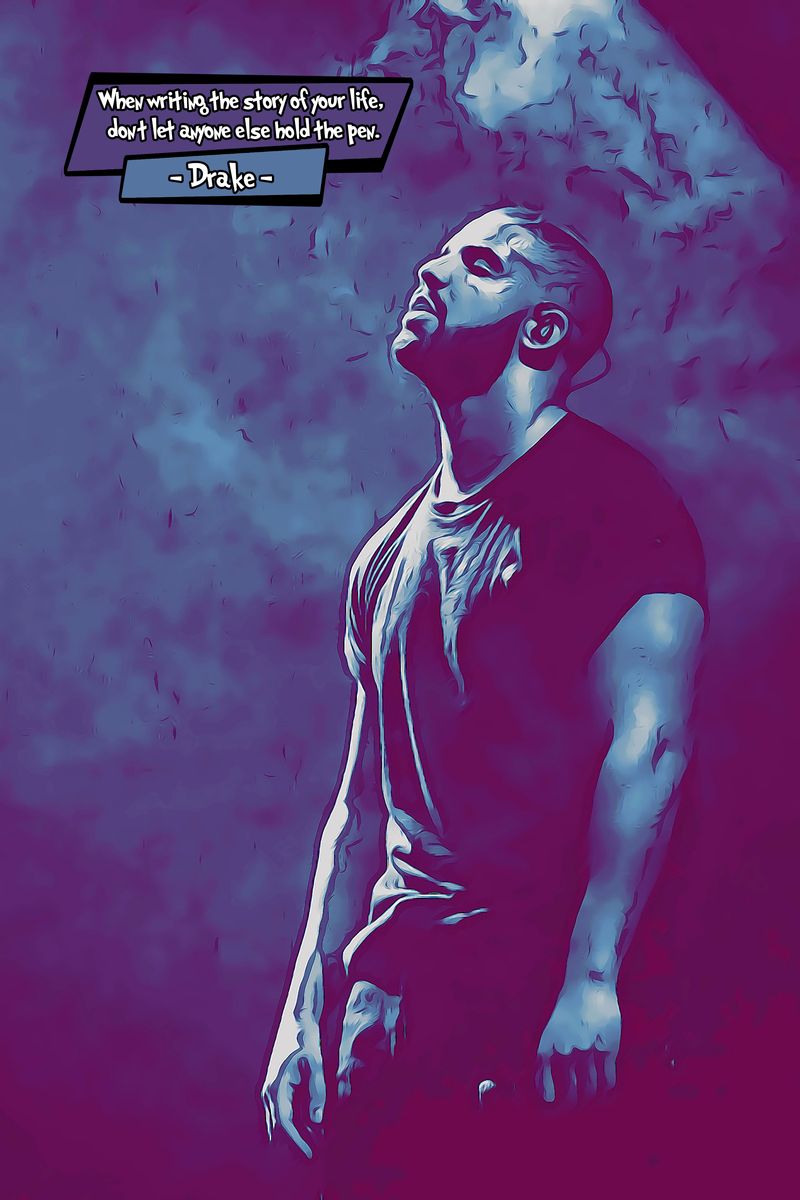 Drake — Comic Strip Canvas