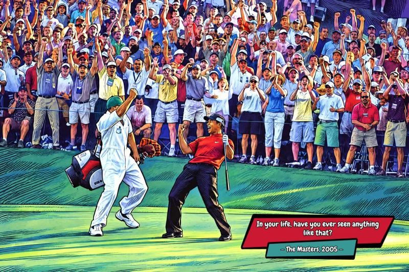 Tiger Woods — Comic Strip Canvas