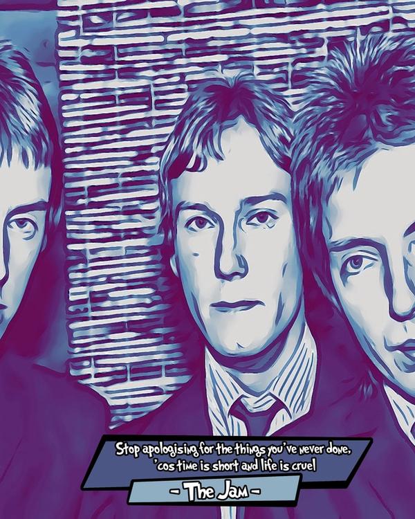 The Jam — Comic Strip Canvas