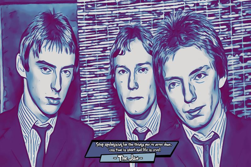 The Jam — Comic Strip Canvas