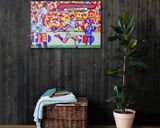 Rugby World Cup Final 2003 lifestyle mockup — Comic Strip Canvas