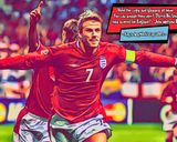 David Beckham — Comic Strip Canvas