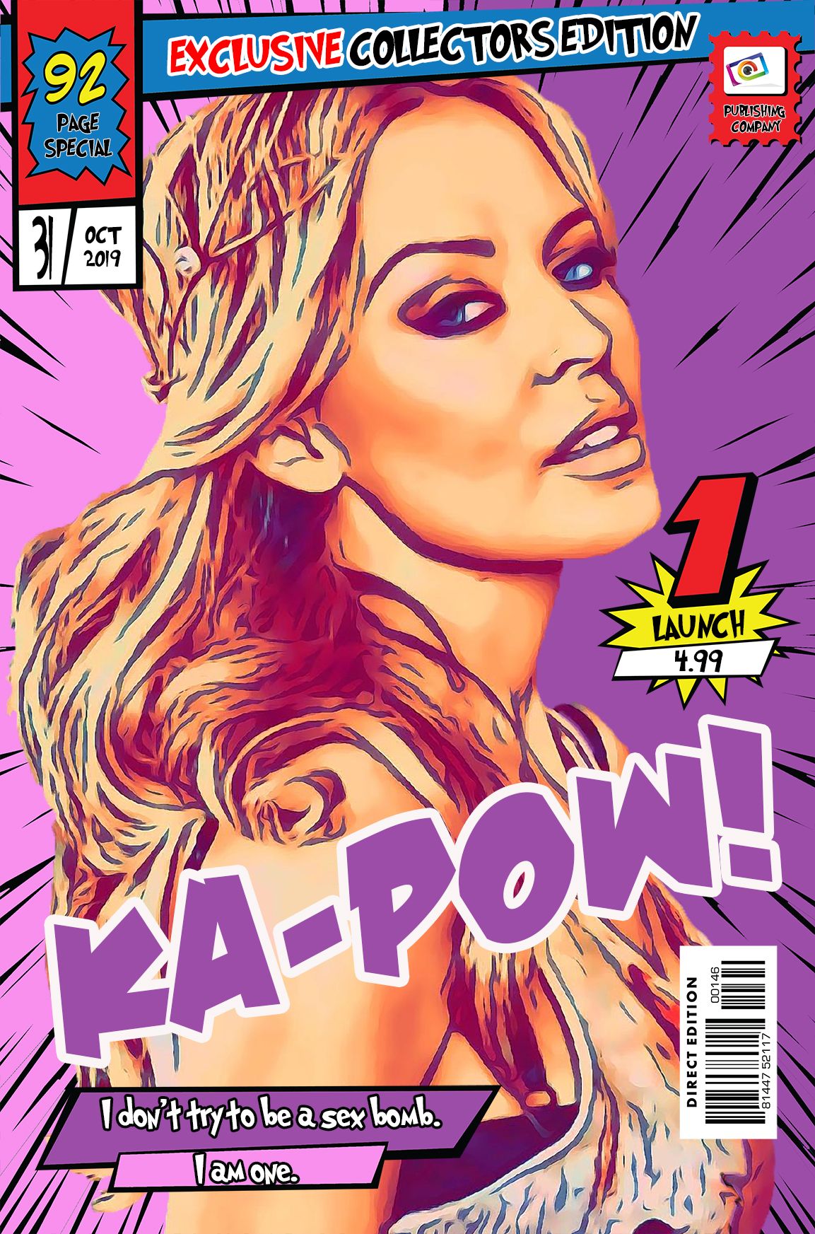Kylie — Comic Strip Canvas