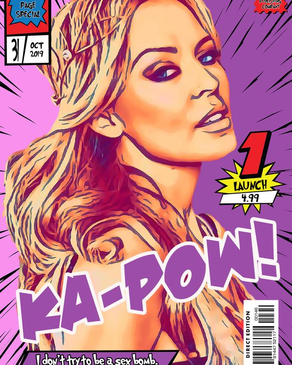 Kylie — Comic Strip Canvas