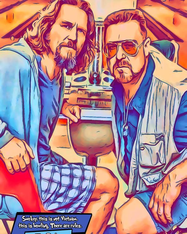 The Big Lebowski — Comic Strip Canvas