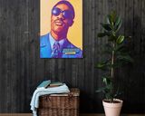 Stevie Wonder lifestyle mockup — Comic Strip Canvas