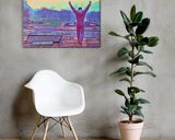 Rocky lifestyle mockup — Comic Strip Canvas