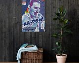 Freddie Mercury lifestyle mockup — Comic Strip Canvas