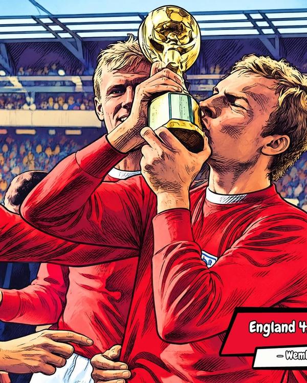 England World Cup 1966 — Comic Strip Canvas