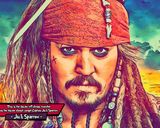 Jack Sparrow — Comic Strip Canvas