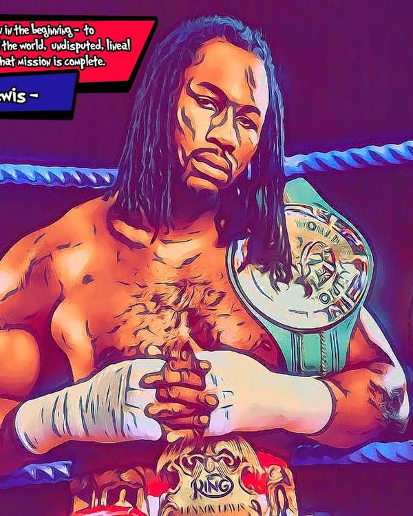 Lennox Lewis — Comic Strip Canvas