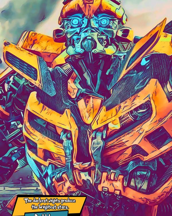 Bumblebee — Comic Strip Canvas