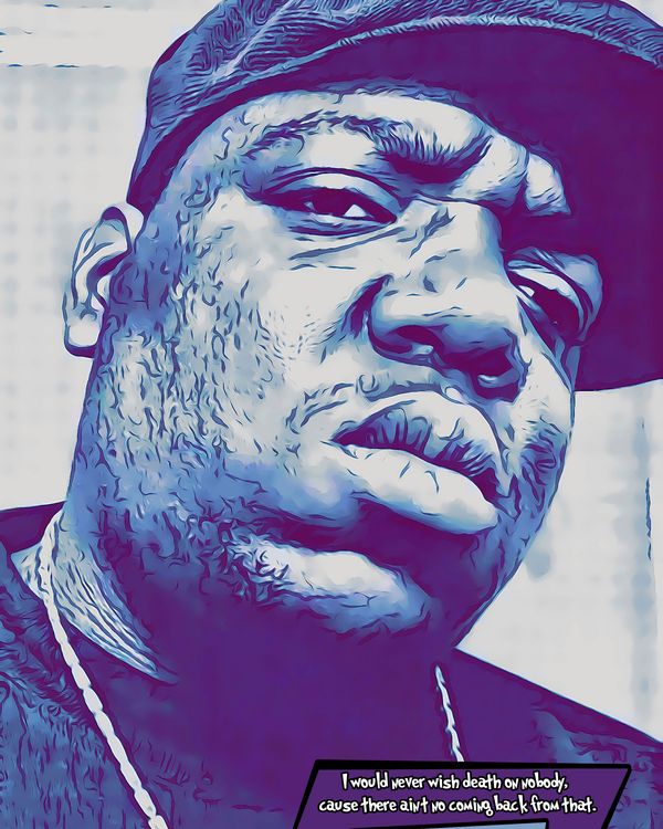 Notorious BIG — Comic Strip Canvas