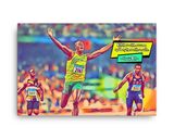 Usain Bolt lifestyle mockup — Comic Strip Canvas
