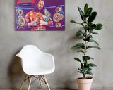 Lennox Lewis lifestyle mockup — Comic Strip Canvas