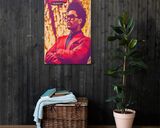 The Weeknd lifestyle mockup — Comic Strip Canvas