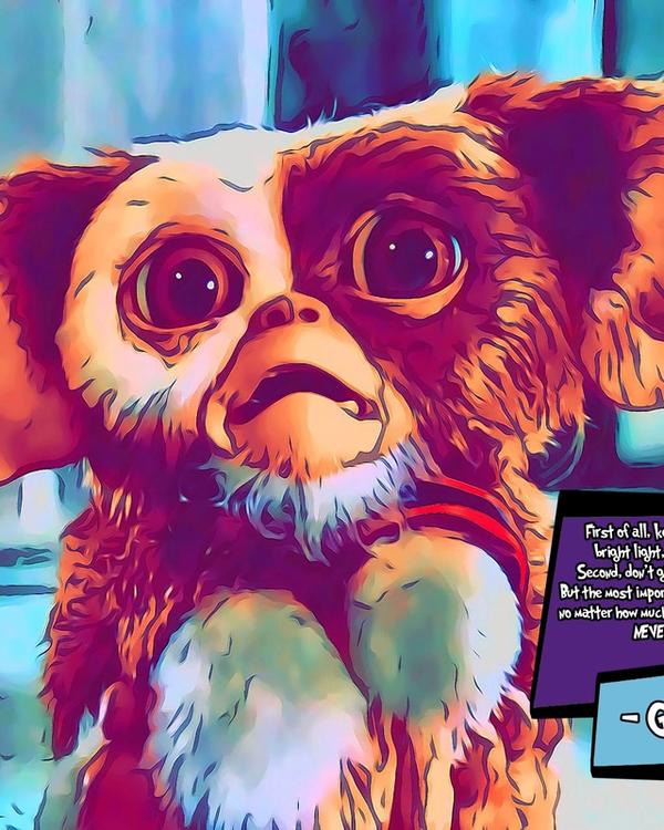 Gizmo — Comic Strip Canvas