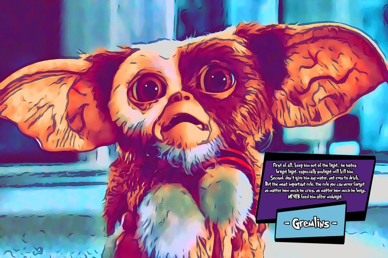 Gizmo — Comic Strip Canvas