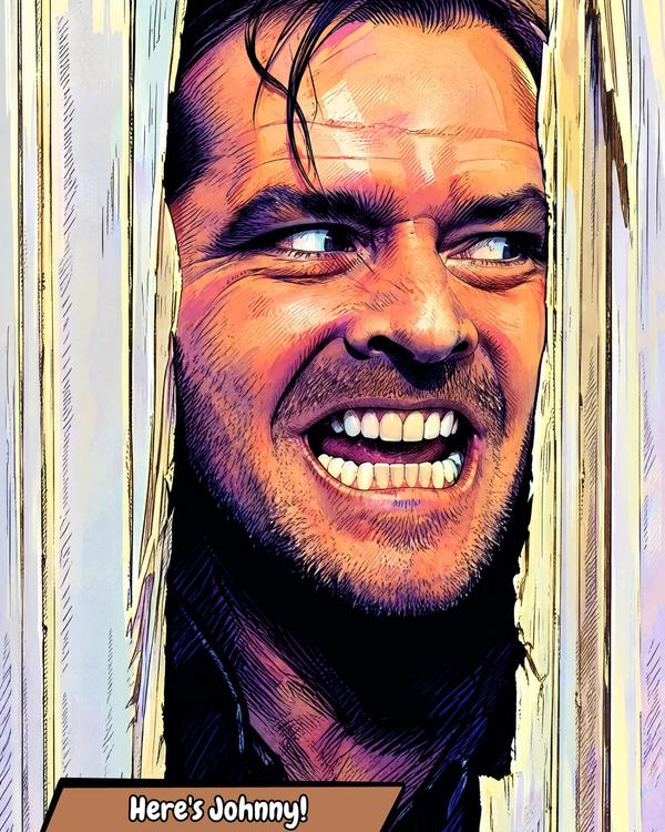 The Shining — Comic Strip Canvas